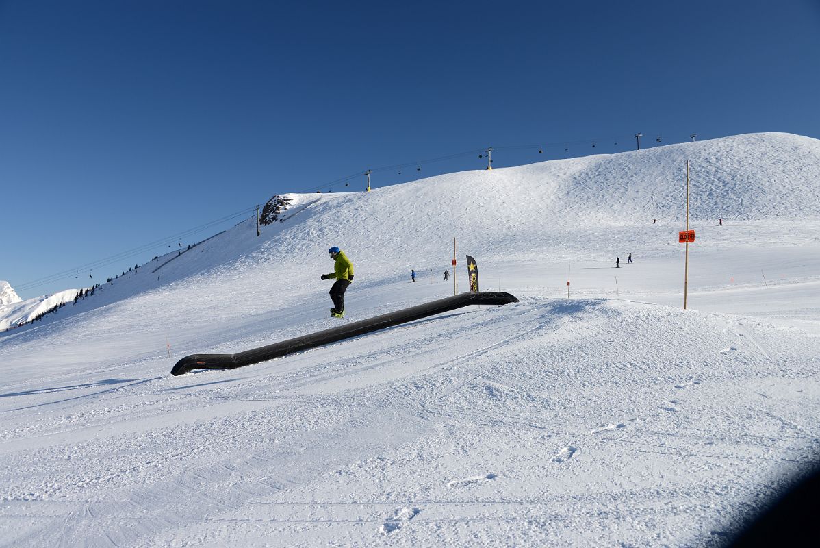 11B Looking Up At Lookout Mountain And The Great Divide Express Chairlift From The Terrain Park At Banff Sunshine Ski Area